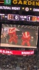 Lion Dance: Bruins Two red lion dance lions on the jumbotron at TD Garden
